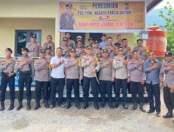 *Resmikan Penggunaan Pospam Wisata Pantai Batam, Kapolres Konut Sampaikan Hal Ini*