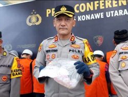 Press Release, Satuan Resnarkoba Polres Konut Ungkap 78,54 Gram Sabu Siap Edar