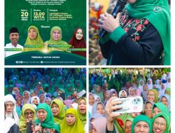 *Antusias Ribuan Muslimat NU Sultra Sambut Kedatangan Khofifah Indar Parawansa di Konsel*