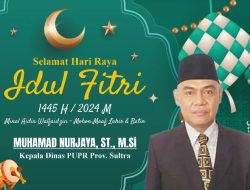 *Kepala Dinas Perumahan Provinsi Sulawesi Tenggara, Besarta Jajaran Sraf Ucapkan Selamat Hari Raya Idhul Fitri 1445/2024 M*