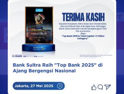 Bank Sultra Raih Prestasi Gemilang “Top Bank 2025” di Kancah Nasional